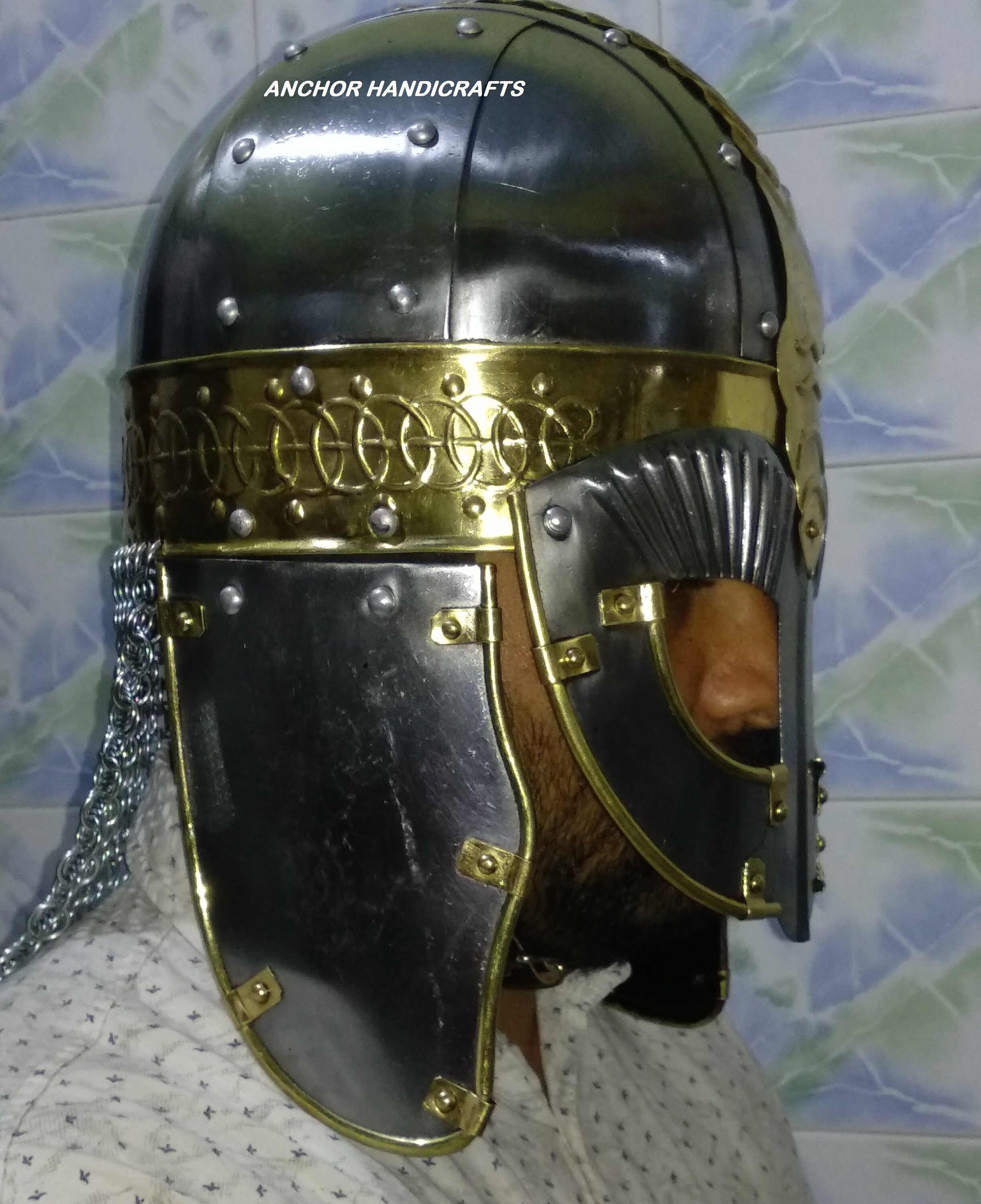Collectibles Medieval Viking Funta Helmet Armour Helmet Roman knight helmet Larp sca Art