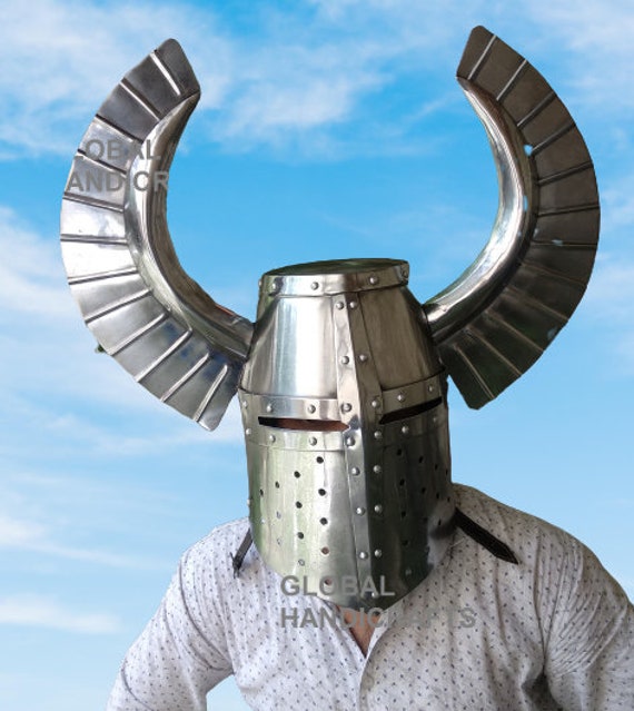 horned knight helmet