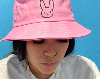 pink rabbit ear hat