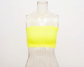 Women's Yellow Tube Top