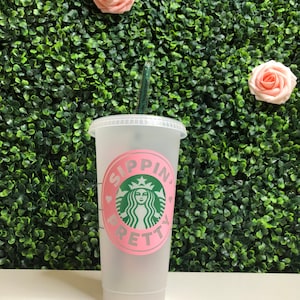 AKA 1908 Starbucks Cold Cup-Personalization Included | Sippin Pretty | Greek Gift | AKA Gift | Hot Cup | Gift Set