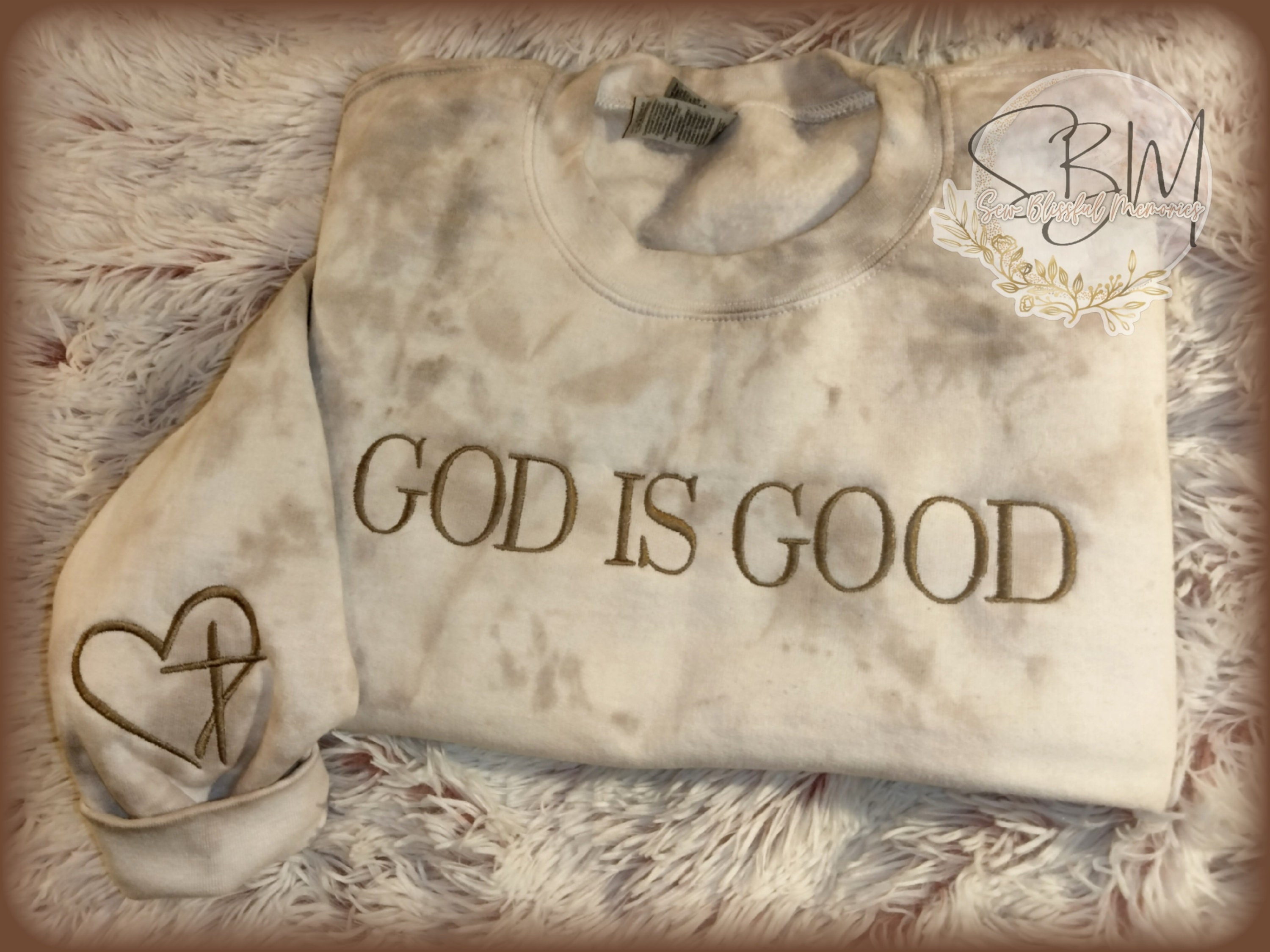 God is good tie dye sweatshirt clearance