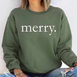 Merry Christmas Sweatshirt Christmas Shirt for Women Christmas Crewneck Sweatshirt Holiday Sweater Christmas Gift Hoodie
