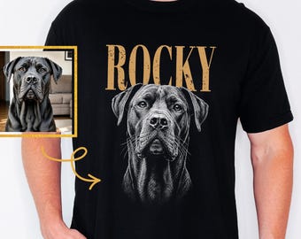 Custom Dog Comfort Colors Shirt: Personalized Pet Shirt, Custom Pet Photo and Name Tshirt, Personalized Dog Face Shirt, Pet Memorial Tee