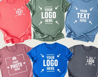 Custom Logo Shirt, Custom Text Shirt, Custom Photo Shirt, Personalized Business Logo T-shirt, Team Logo Tee, Custom Brand Logo T-Shirt