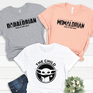 Mamalorian Dadalorian The Child Matching Shirts Mommy Daddy Child Shirts Funny Mama Tee Galaxy Tee This is The Way Shirt Mother&#39;s Day Gift