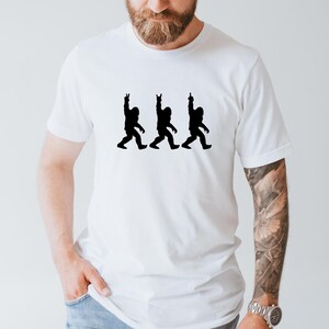 Bigfoot Middle Finger Shirt, Sasquatch Shirt, Funny Bigfoot Shirt, Big foot Funny Shirt Men, Bigfoot Middle Finger Funny Tshirt,Bigfoot tees image 2