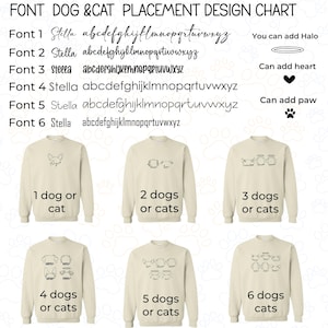 a set of four sweatshirts with different font and numbers