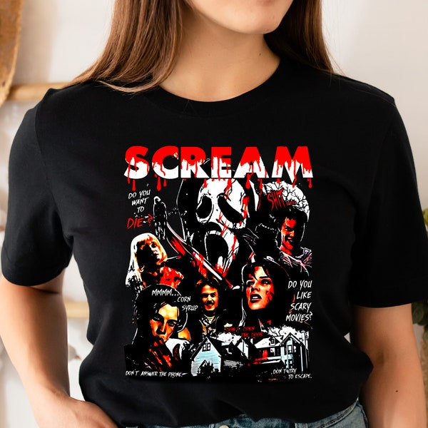 Scream Movie Shirt Retro Etsy