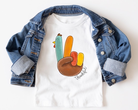 Kids Thanksgiving Shirt, Toddler Thanksgiving Shirt, Thankful Shirt, Girls Boys Turkey Shirt, Toddler Fall Shirts, Matching Family Shirts