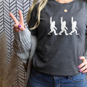 Bigfoot Middle Finger Shirt, Sasquatch Shirt, Funny Bigfoot Shirt, Big foot Funny Shirt Men, Bigfoot Middle Finger Funny Tshirt,Bigfoot tees image 3