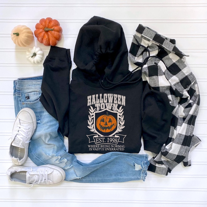 Halloweentown Sweatshirt Halloween Town Sweatshirt Halloweentown University Halloween Town University Est 1998 Halloween retro Crewneck image 6