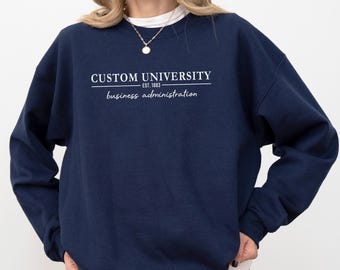 Custom University Sweatshirt, Personalized College Hoodie, Custom School Sweatshirt, University Name Sweater, Nursing School Sweatshirt