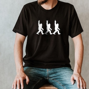 Bigfoot Middle Finger Shirt, Sasquatch Shirt, Funny Bigfoot Shirt, Big foot Funny Shirt Men, Bigfoot Middle Finger Funny Tshirt,Bigfoot tees image 1