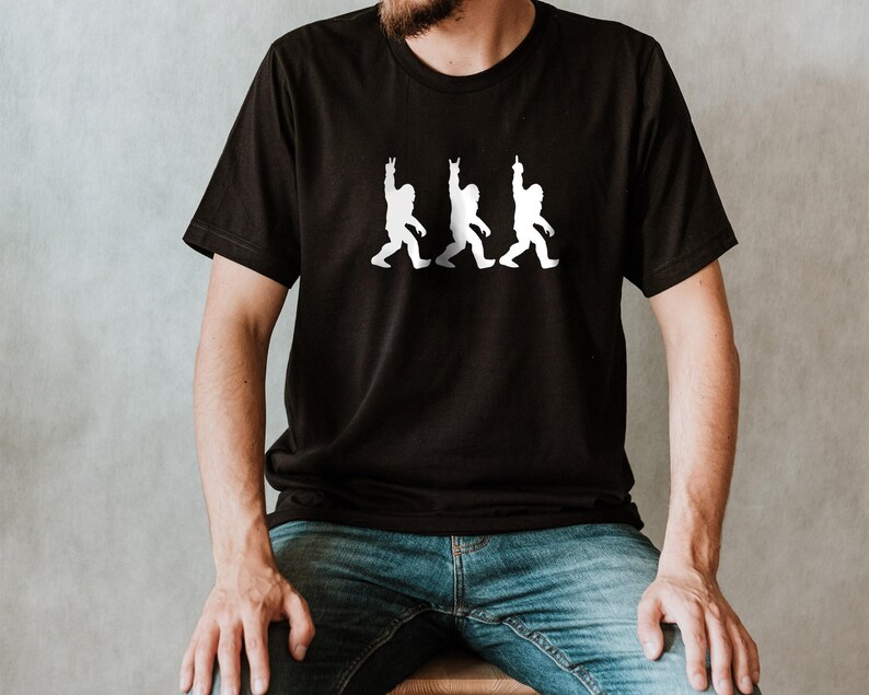Bigfoot Middle Finger Shirt, Sasquatch Shirt, Funny Bigfoot Shirt, Big foot Funny Shirt Men, Bigfoot Middle Finger Funny Tshirt,Bigfoot tees image 1