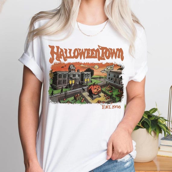 Halloweentown Shirt retro Halloween Town Shirt Halloween Shirt Women Halloweentown University Tshirt Halloween Town University Est 1998