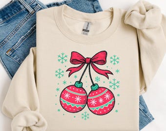 Christmas Ornaments | Christmas | Trendy | Holiday Sweatshirt