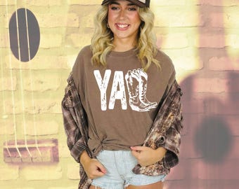YALL | Cowgirl | Western | Comfort Colors | Graphic Tshirt | Country | Trendy