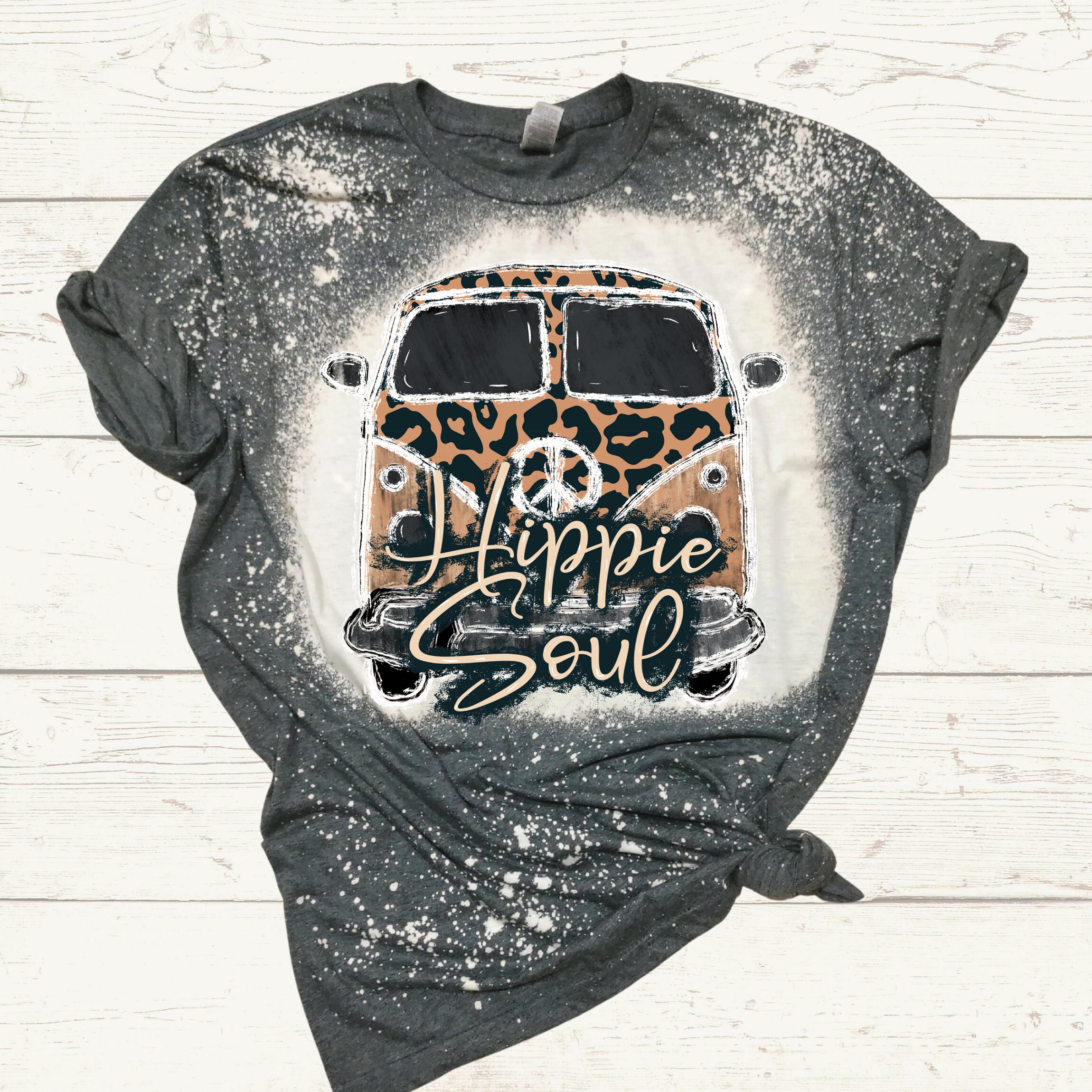 Bleached Tee | Hippie Soul | Vintage | Van Life | Bleached