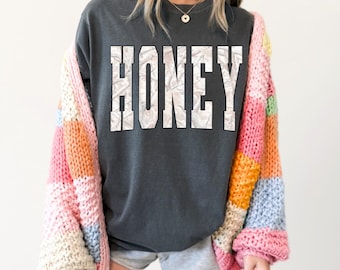 HONEY | Light Camo | Southern | Girly | Cowgirl | trendy | Graphic Tshirt