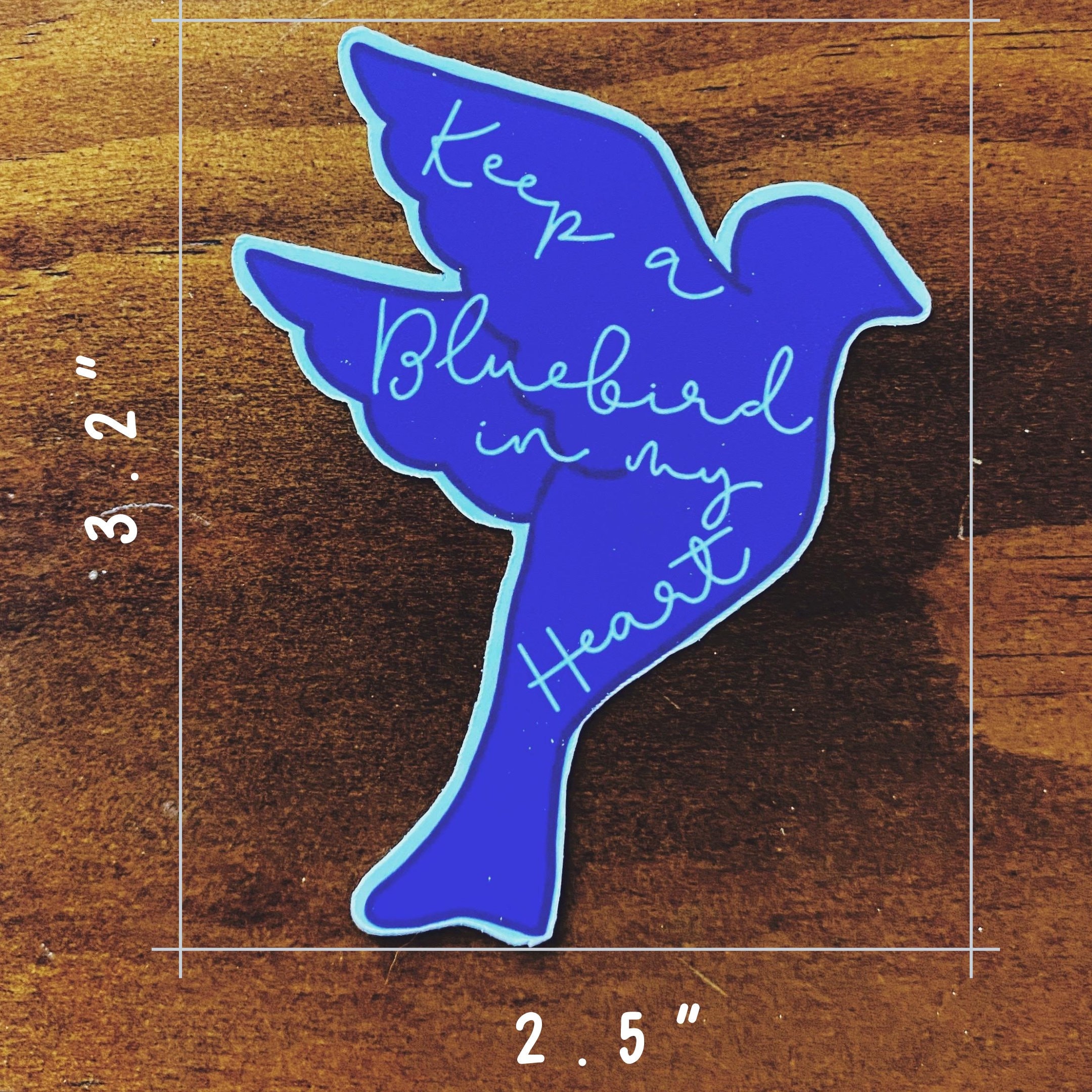 Bluebird Sticker: Glossy Finish, Positive Vibes - Etsy