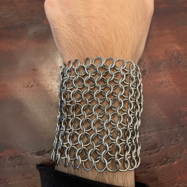 LAST BATCH Chainmail Wide Cuff Bracelet