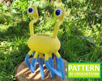 Flumph-haakpatroon. PDF Plushie Amigurumi-patroon in het Engels