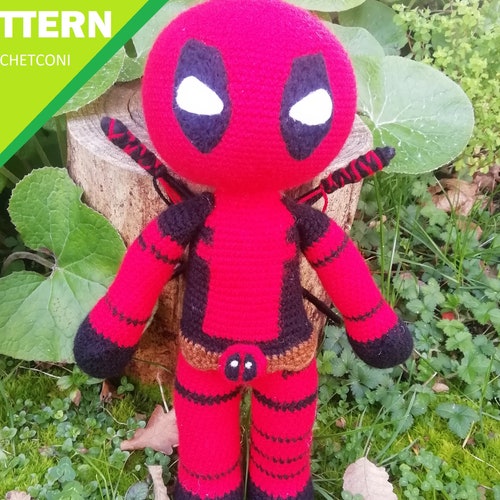 Deadpool PDF Crochet Pattern. Plushie Amigurumi Pattern in - Etsy