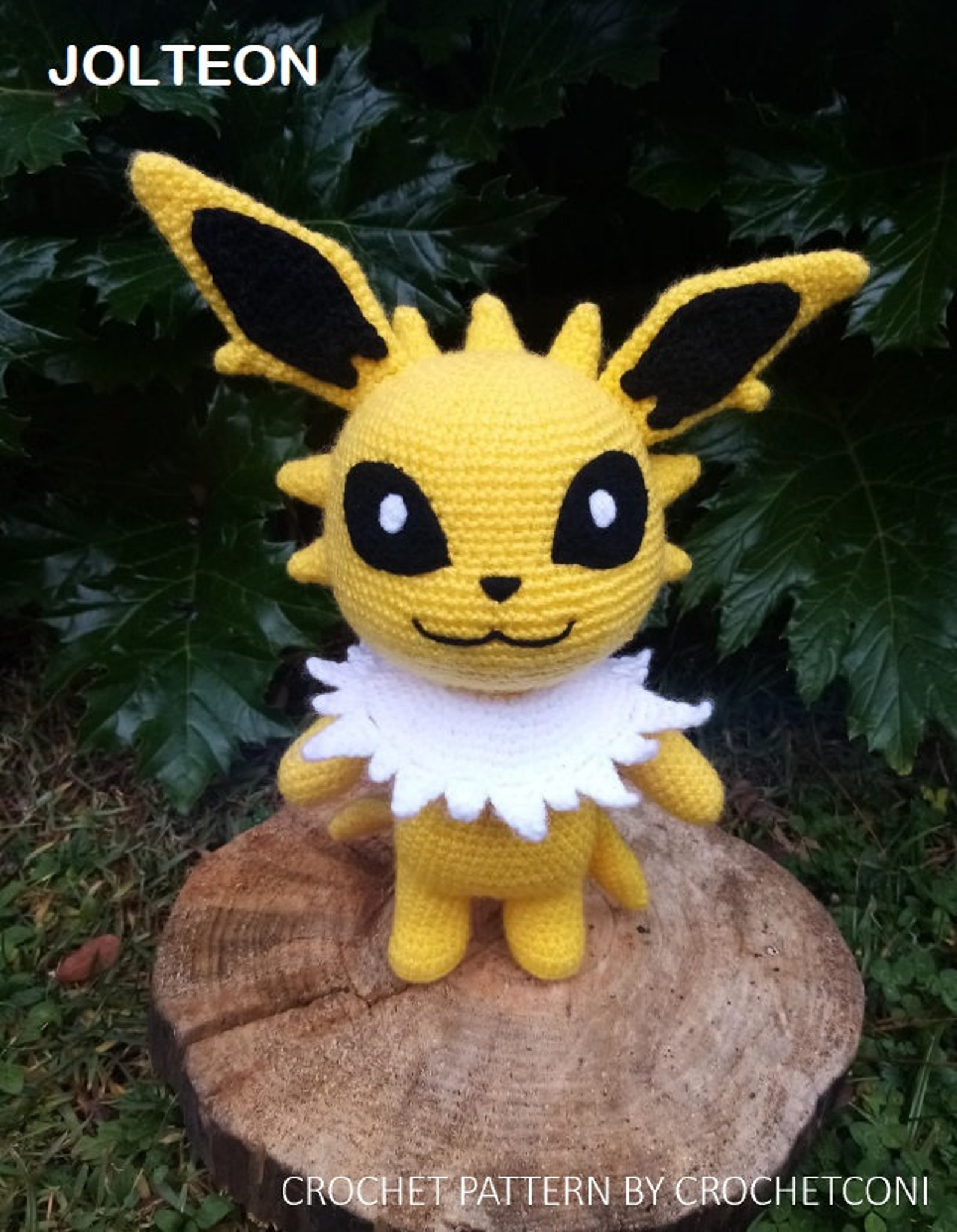 Jolteon crochet pattern. Pokemon Plushie Amigurumi PDF Pattern Etsy