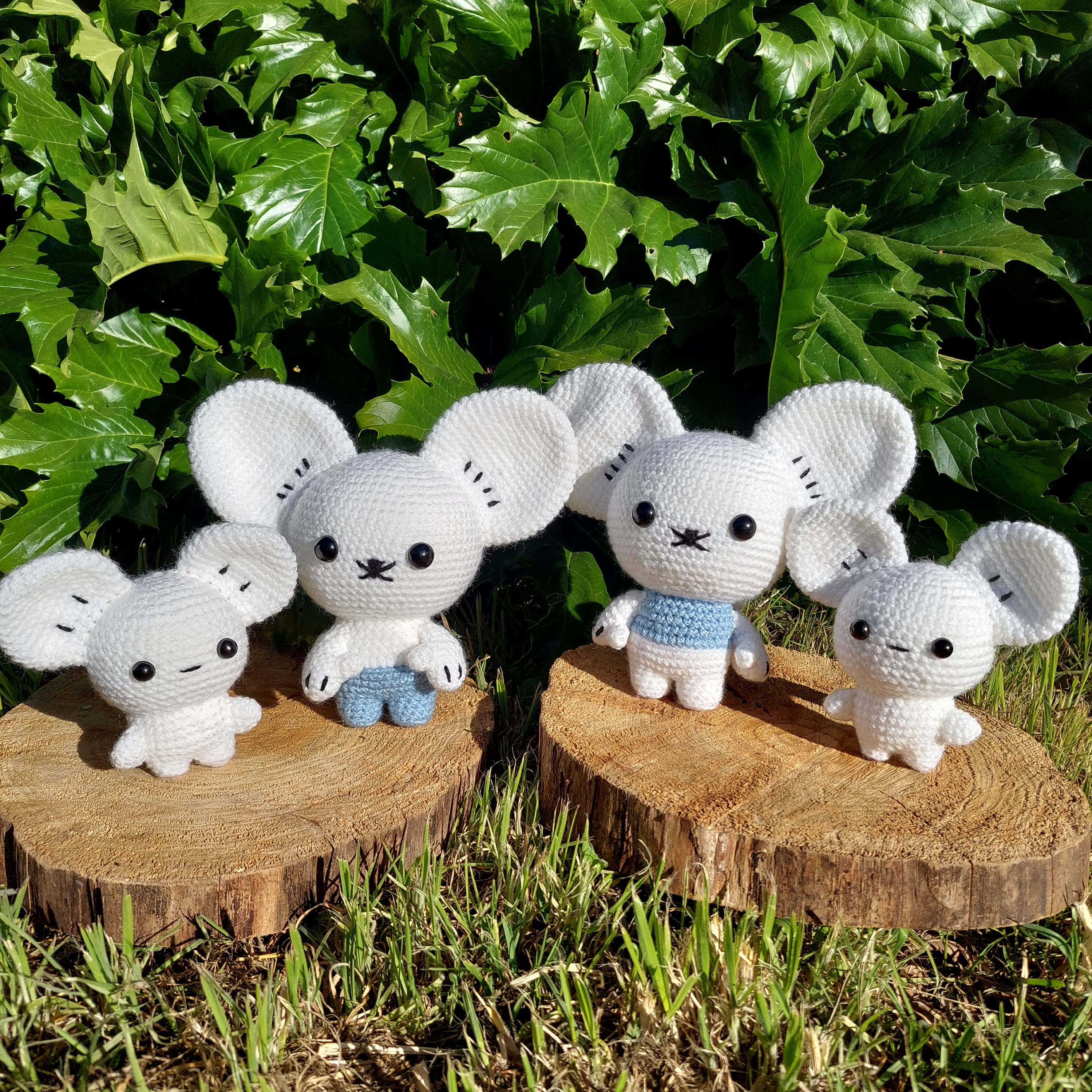 マウスホールド - タンデマウスのかぎ針編みぬいぐるみ、ポケモンの