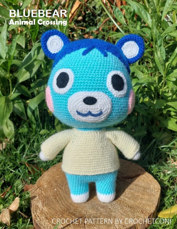 Bluebear Crochet Pattern. Animal Crossing Plushie Amigurumi PDF Pattern in English Etsy