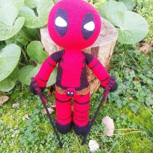 Deadpool, PDF Crochet Pattern. Plushie Amigurumi Pattern in English - Etsy