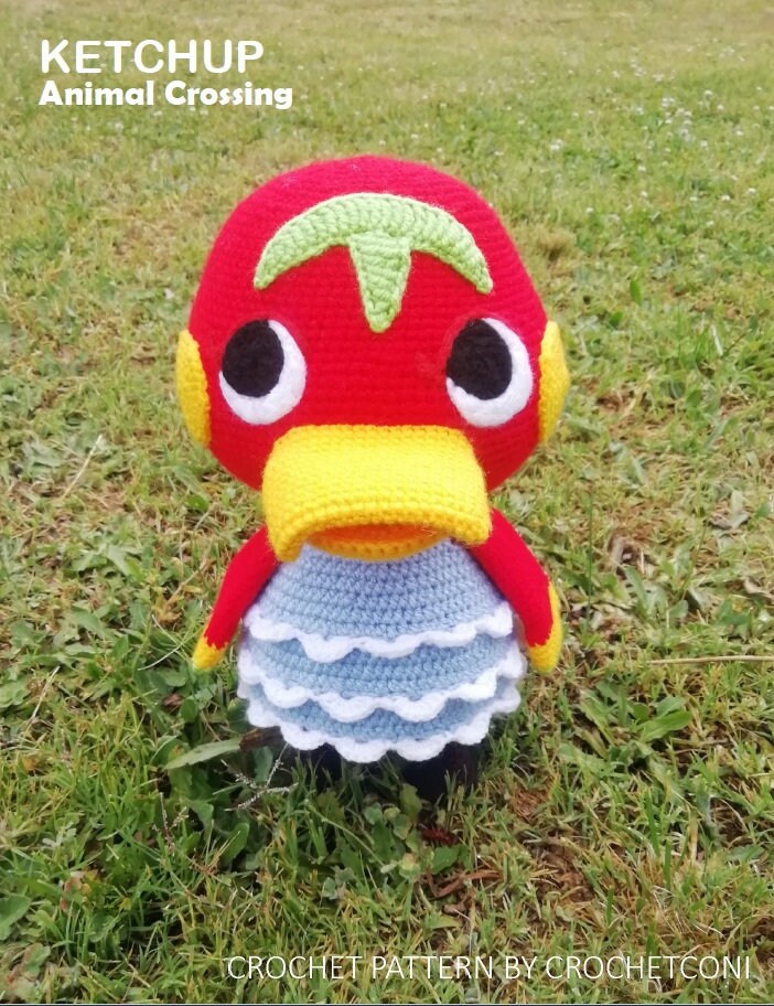 Ketchup Crochet Pattern. Animal Crossing PDF Plushie Etsy