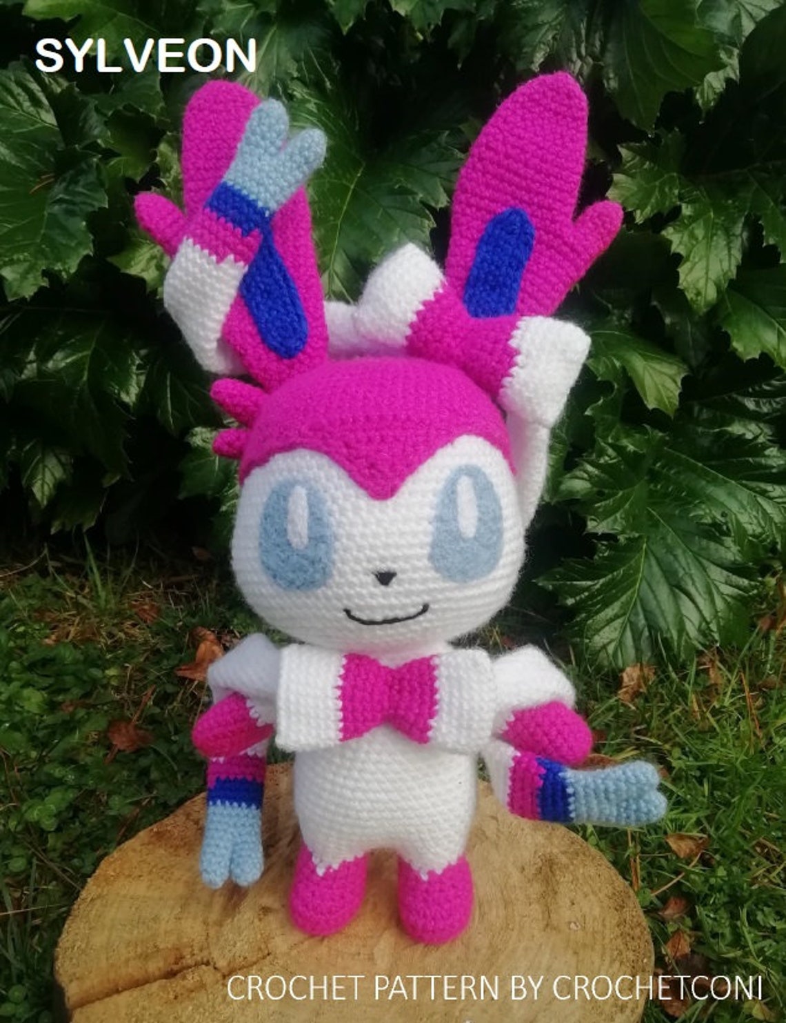 Sylveon crochet pattern. Pokemon Plushie Amigurumi PDF Pattern Etsy