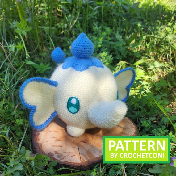 Teafant crochet pattern. Palworld PDF Plushie Amigurumi Pattern in English