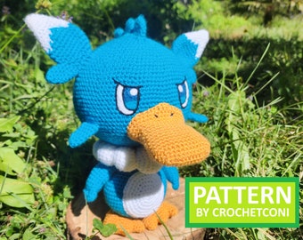 Fuack crochet pattern. Palworld PDF Plushie Amigurumi Pattern in English