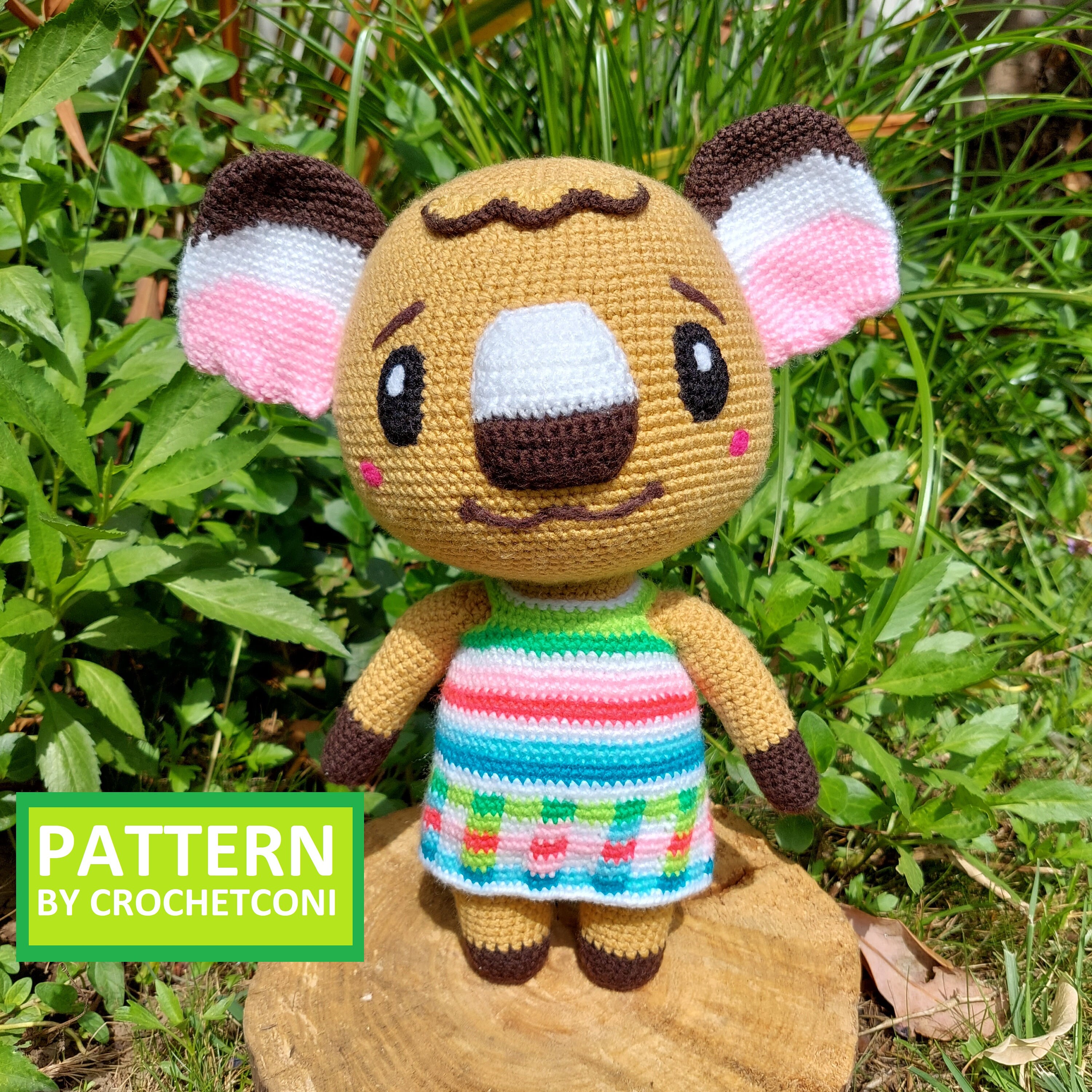 Melba Crochet Pattern. Animal Crossing Plushie Amigurumi PDF