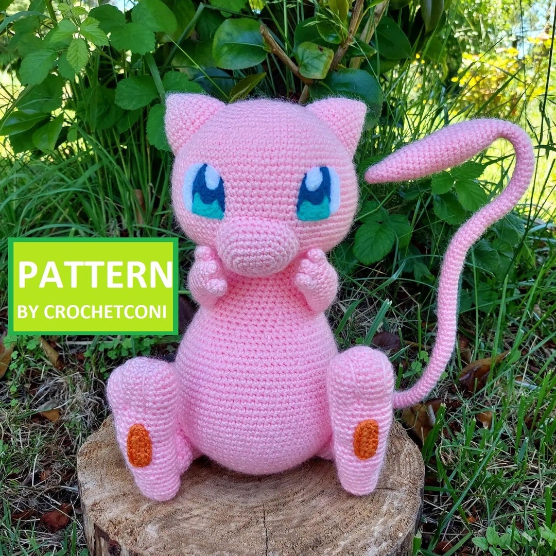 Mew Crochet Pattern. PDF Plushie Amigurumi Pattern in English Etsy