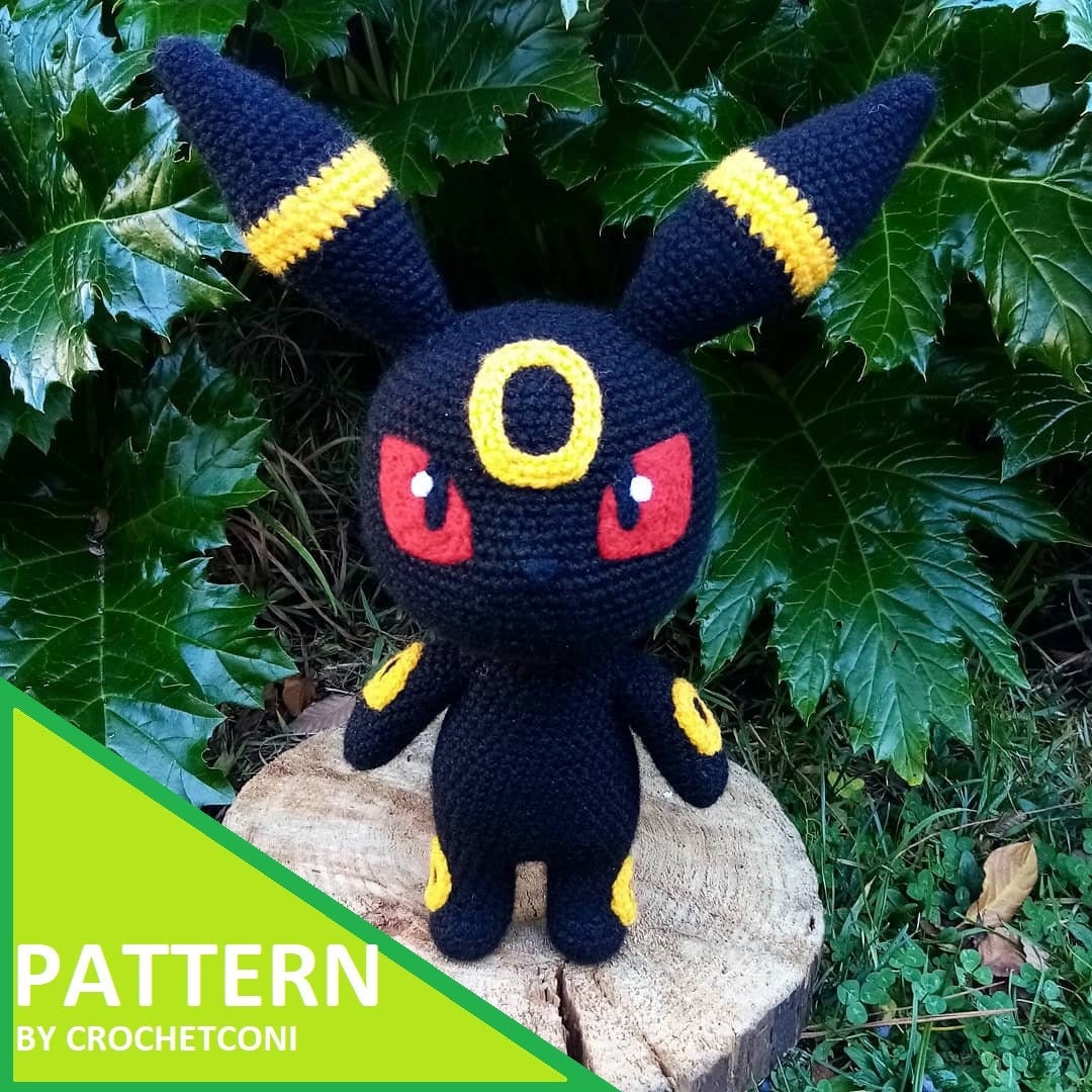 Umbreon Crochet Pattern. Pokemon Plushie Amigurumi PDF Pattern Etsy