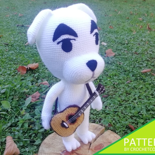 KK Slider crochet pattern. Animal Crossing Plushie Amigurumi PDF Pattern in English