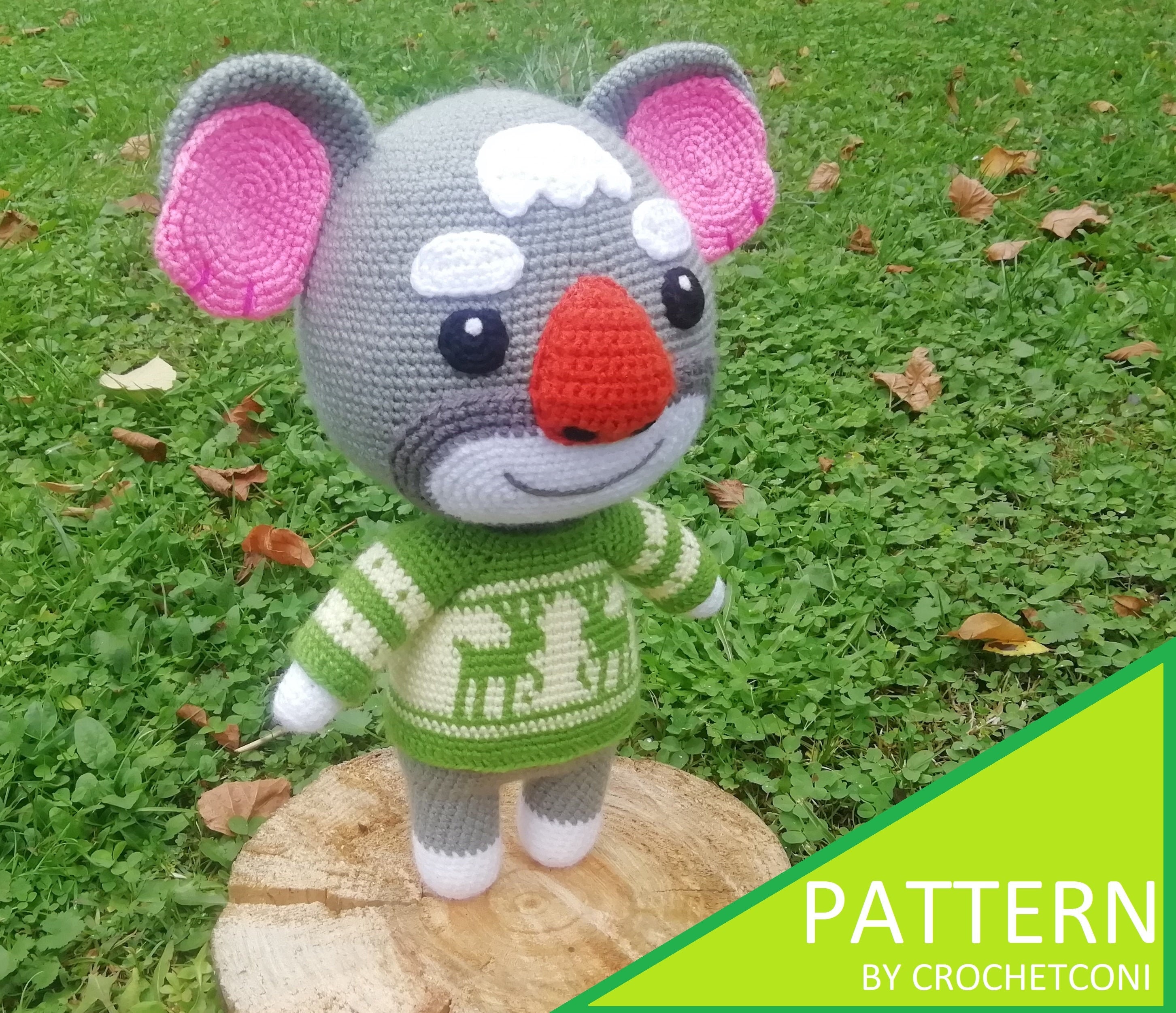 Gonzo Crochet Pattern. Animal Crossing Plushie Amigurumi PDF Etsy