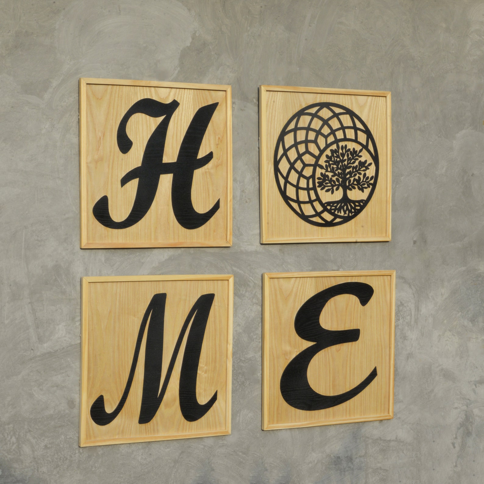 HOME Décor Letters Word Wooden Wall Art Tree of Life Beautiful Etsy