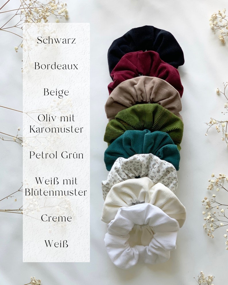 Brautjungfern & Trauzeugin Antrag Geschenk Junggesellinnenabschied JGA Frauen Cord Scrunchie schön verpackt mit Karte Bild 3