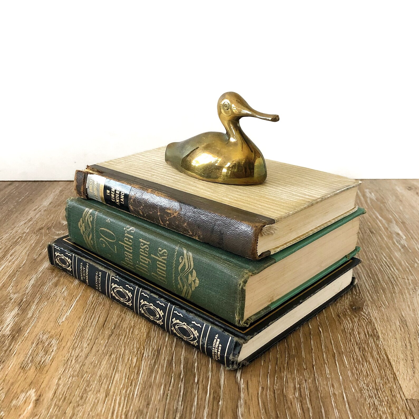 Beautiful Vintage Decorative Book Stack 1950s Etsy