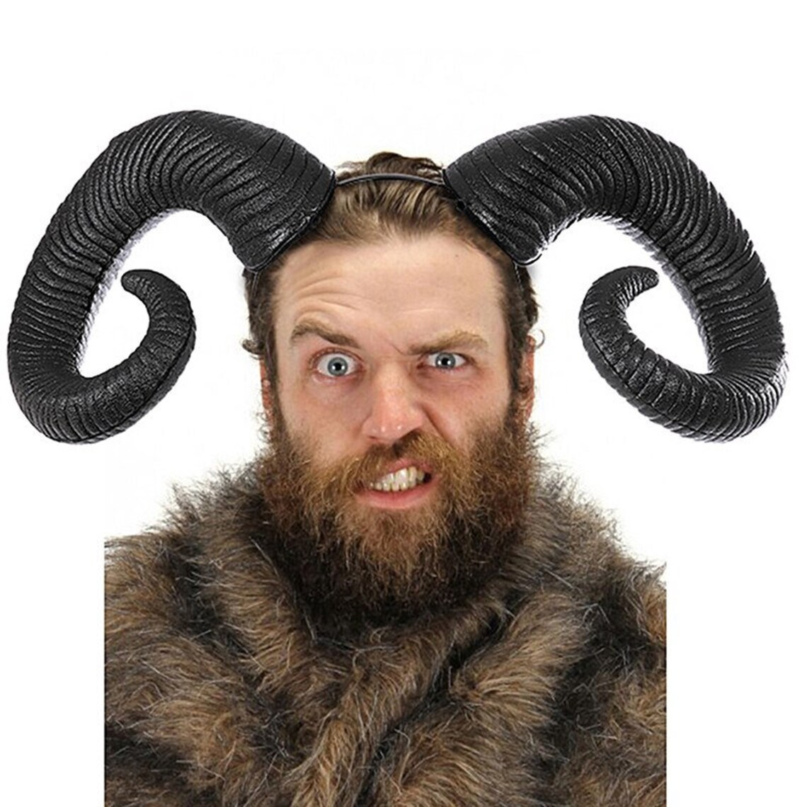 Big Ram Horns Gothic Headband Steampunk Sheep Horn Hair Band Etsy
