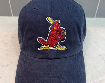 Navy STL Cardinals Bird Bling Hat Austrian Crystals 