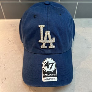 Timber Blue LA Dodgers Swarovski Crystal Hat - Dodgers Bling Hat - Sparkle MLB Cap