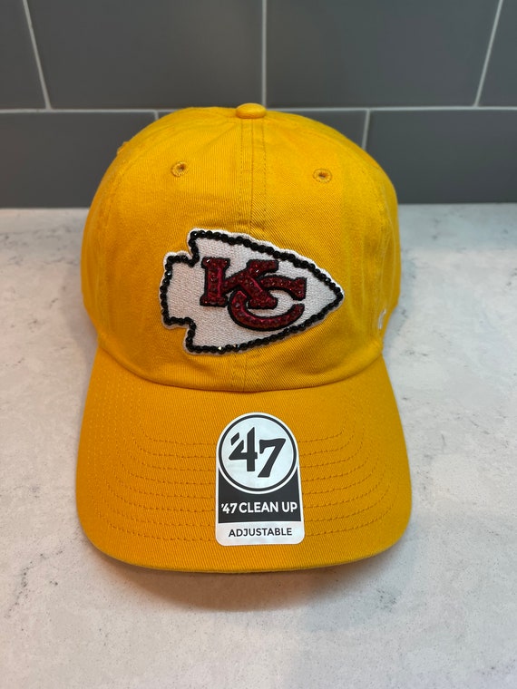 Yellow Kansas City Chiefs Bling Hat 