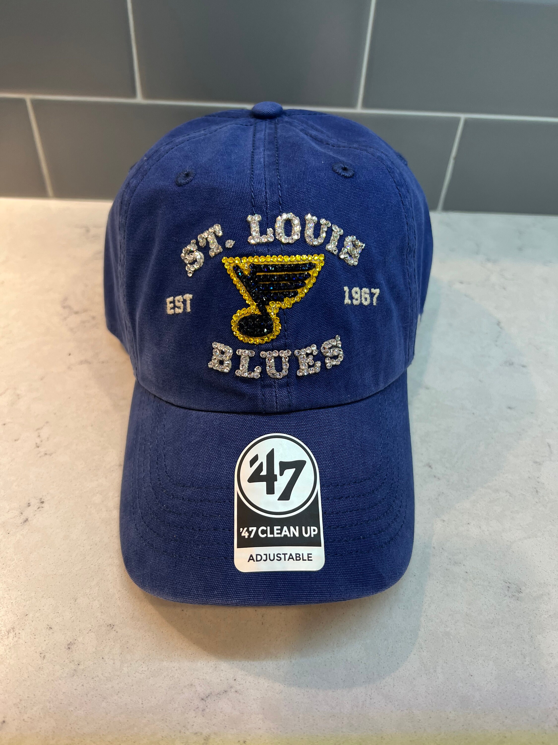 St. Louis Blues '47 Women's Confetti Clean Up Adjustable Hat - White