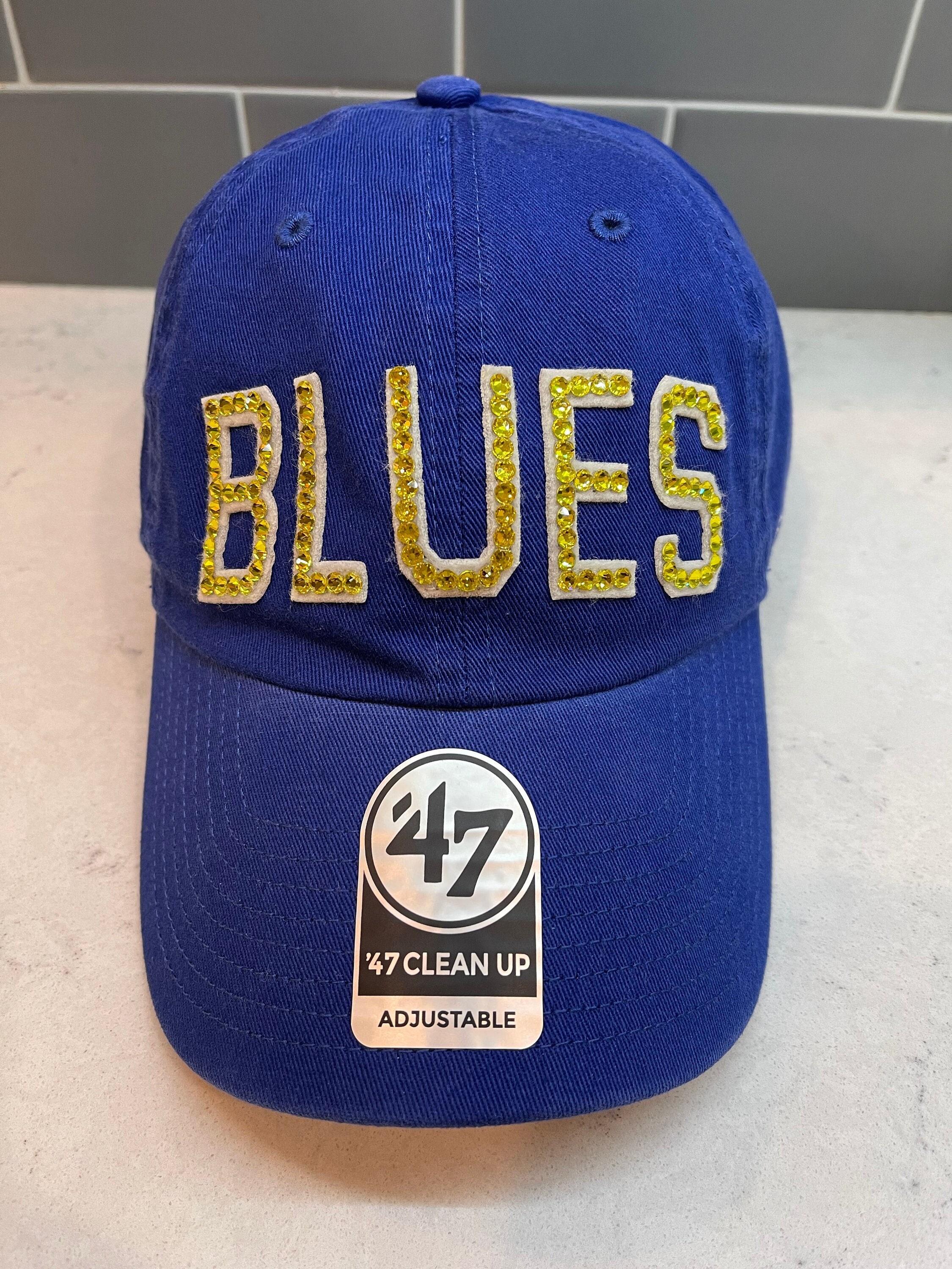 Blue St. Louis BLUES Bling Hat 